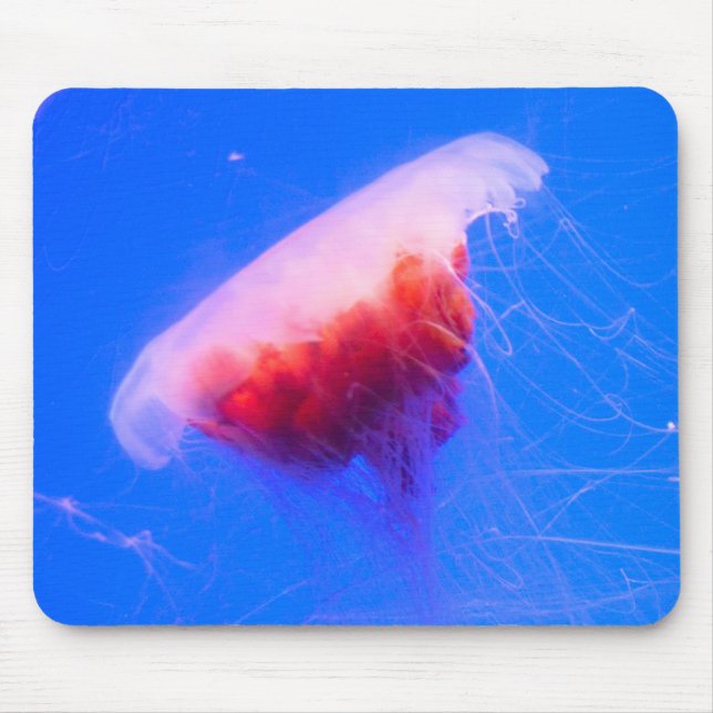 Red Jellyfish Mouse Pad (Front)