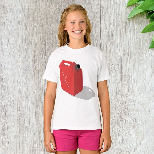 Red Jerrican Girls T-Shirt (Creator Uploaded)