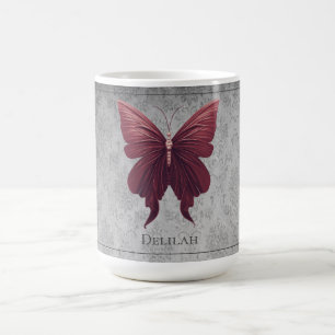 Red Jewelled Butterfly Coffee Mug