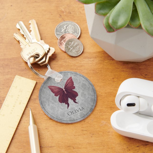 Red Jewelled Butterfly Keychain (Desk)