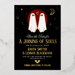 Red Joining of Souls Ghosts Save the Date