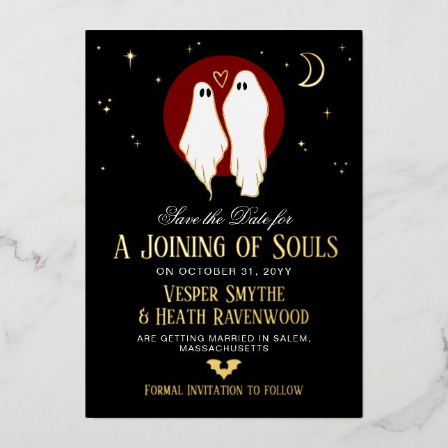 Red Joining of Souls Halloween Wedding (Front)