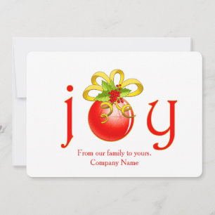 Red Joy Company Christmas Greeting Card