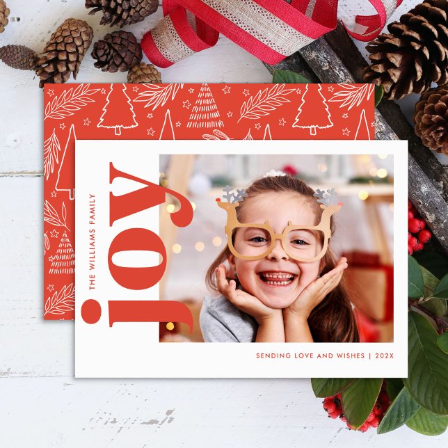 Red Joy Holiday Card (Creator Uploaded)