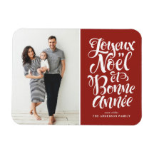 Red Joyeux Noël et Bonne Année Christmas Photo