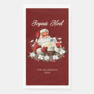 Red Joyeux Noel Napkin