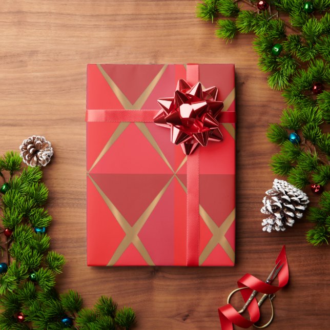 Red Joyoux Noel Wrapping Paper (Holiday Gift)