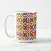 Red Kaleidoscope Mug