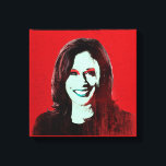 Red Kamala Harris Pop Art Canvas Print<br><div class="desc">Political Pop Art Gear and Political Gifts from PolitiClothes.com & PolitiCardz.com Find the Most Unique Election and Political Gifts Including: Political T-shirts, Political Bumper Stickers, Political Buttons, Political Posters, Political Pins, Political Cards, Political Mugs, Political Posters, Political Signs and More! Political Art & Gear: http://www.PolitiClothes.com Political Cards & Gifts: http://www.PolitiCardz.com...</div>