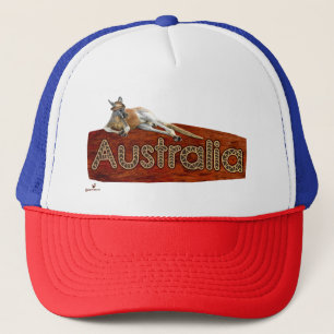 Red Kangaroo In Slouch Hat