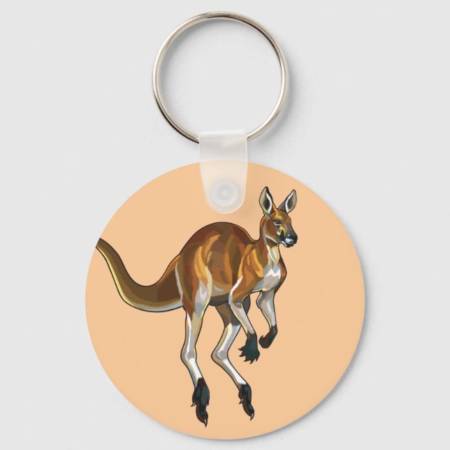 red kangaroo keychain (Front)