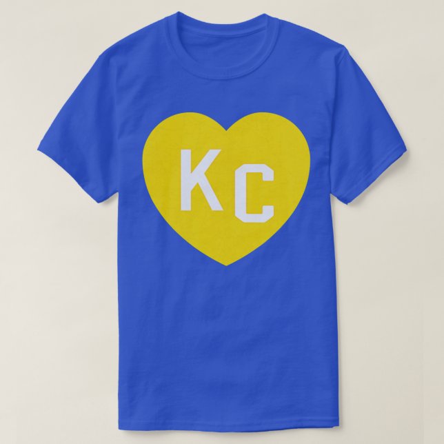 Red Kansas City Heart Kc Heart Love KC Initials Re T-Shirt (Design Front)