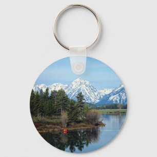 Red Kayak, Grand Teton National Park, USA Keychain
