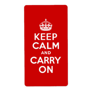 Red Keep Calm and Carry On