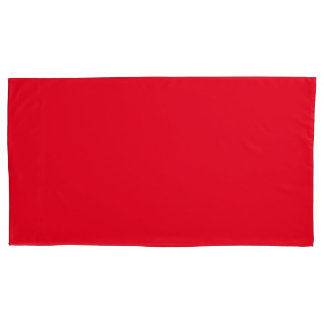 Red King Size Pillow Case Pair