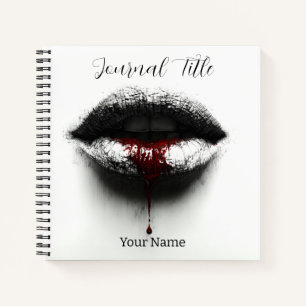 Red Kiss Journal — Custom Name & Title