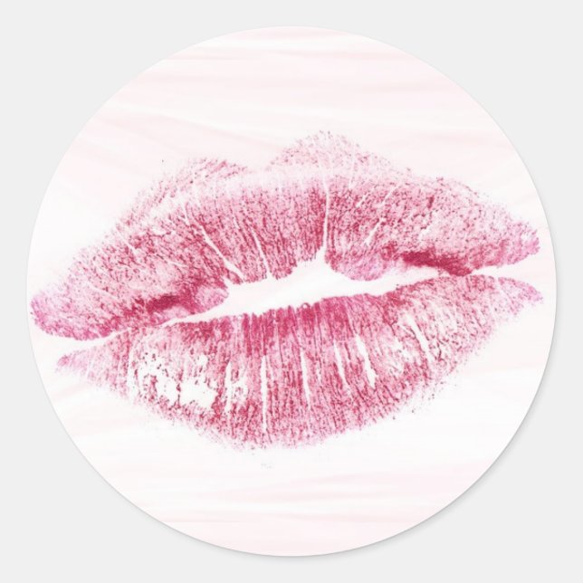 Red Kiss Lips Stickers (Front)