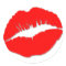 Red Kissy Lips Sticker