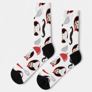 Red Kitchen Chef Socks