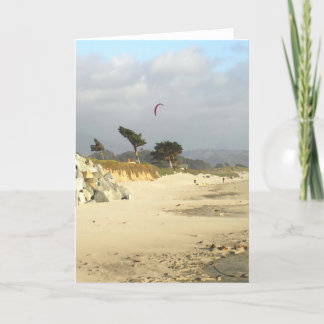 Red Kite and Clouds, Half Moon Bay Card