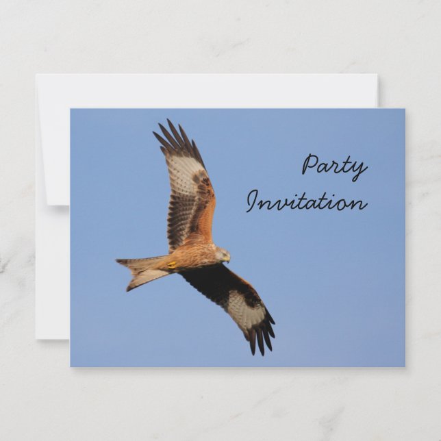 Red Kite Party Invitation (Front)