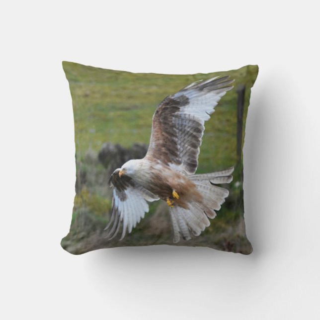 Red Kite Throw Pillow (Front)