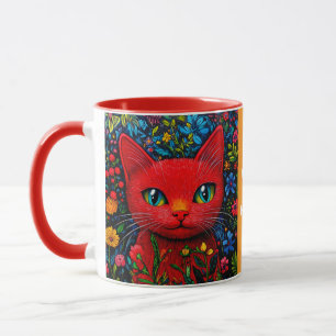 Red Kitty Mug