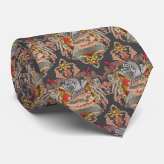 Red Knight Family Crest  Tie