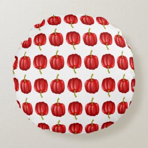 Red Knight Round Pillow