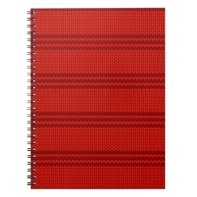 Red Knit Notebook (Front)