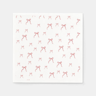Red Knot Modern Christmas Napkin