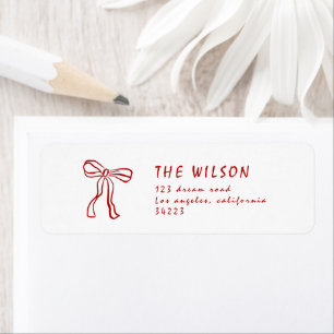 Red Knot Modern Christmas Retourner l'adresse