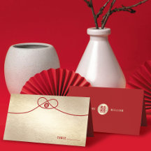 Red Knot Union Double Happiness Chinese Wedding