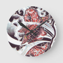 Red Koi Tattoo Design