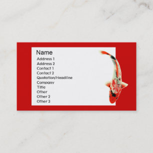 Red Koi Traditional Business Card