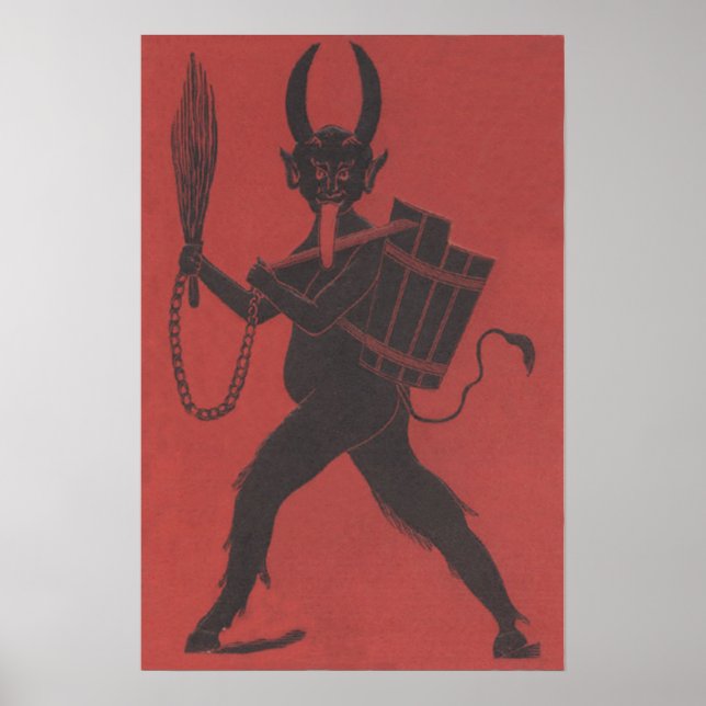 Red Krampus Basket Switch Chain Tongue Poster (Front)