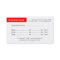 Red Label Appointment Reminder Business Cards