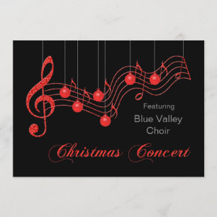 Red Lace Christmas Concert Announcement