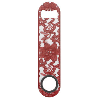Red Lace Pattern Valentine's Bar Key