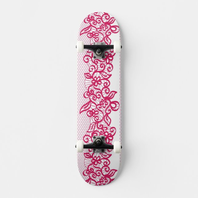 Red lace skateboard (Front)