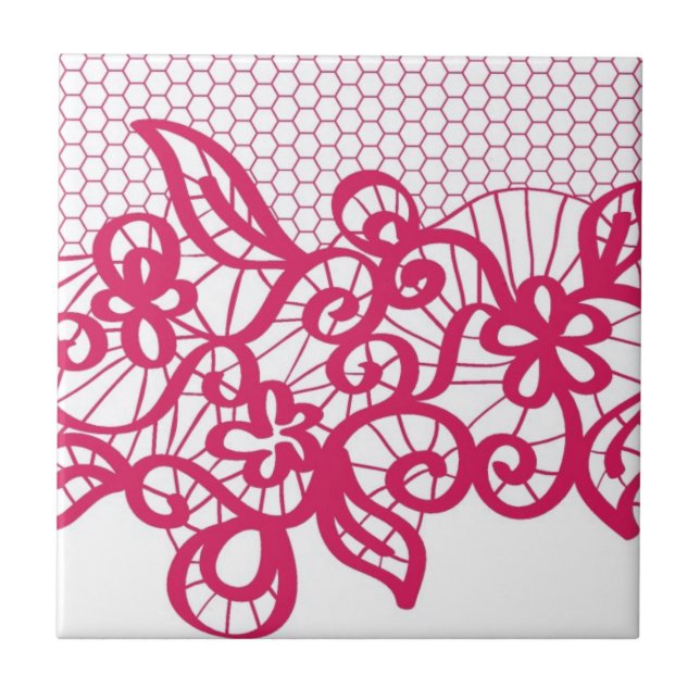 Red lace tile (Front)