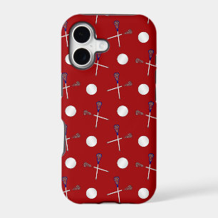 Red lacrosse pattern