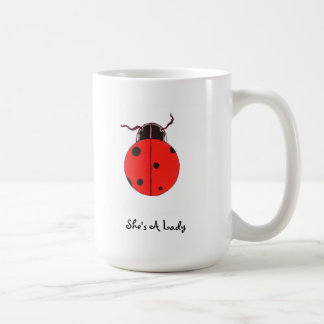 Red Lady Bug Statement Mug