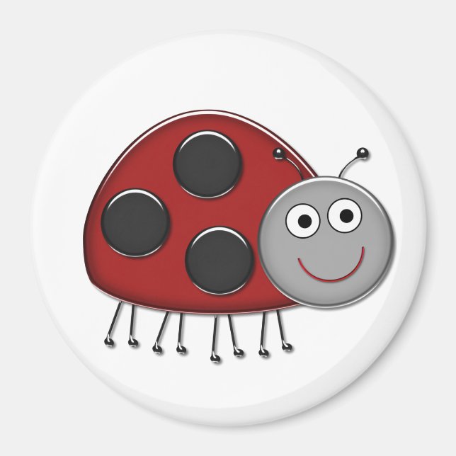 Red Ladybug Magnet (Front)