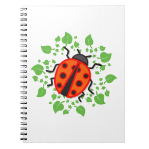 Red ladybug notebook