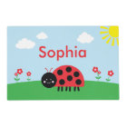 Red Ladybug Personalized Placemat