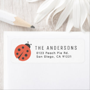 Red Ladybug Return Address