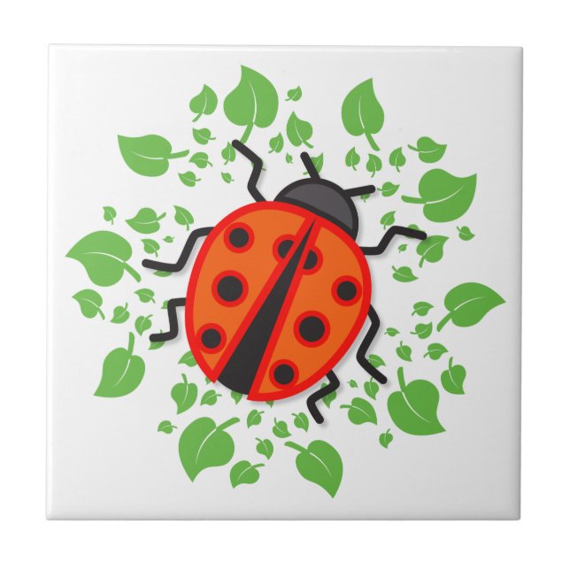 Red ladybug tile (Front)