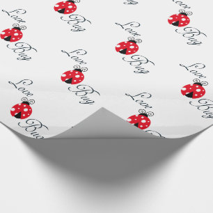 Red  Ladybug Wrapping Paper