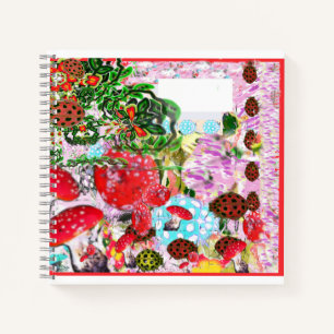 Red Ladybugs ABC Letter Tracing Notebook